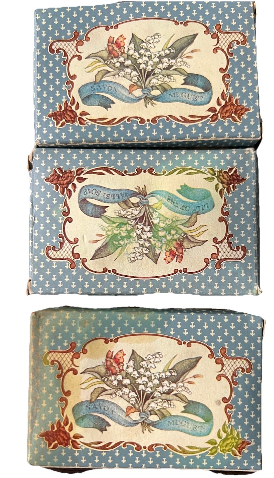 1979 Crabtree & Evelyn Lily of the Valley Perfumed Bath Soap 3 Bars 3.5 oz
