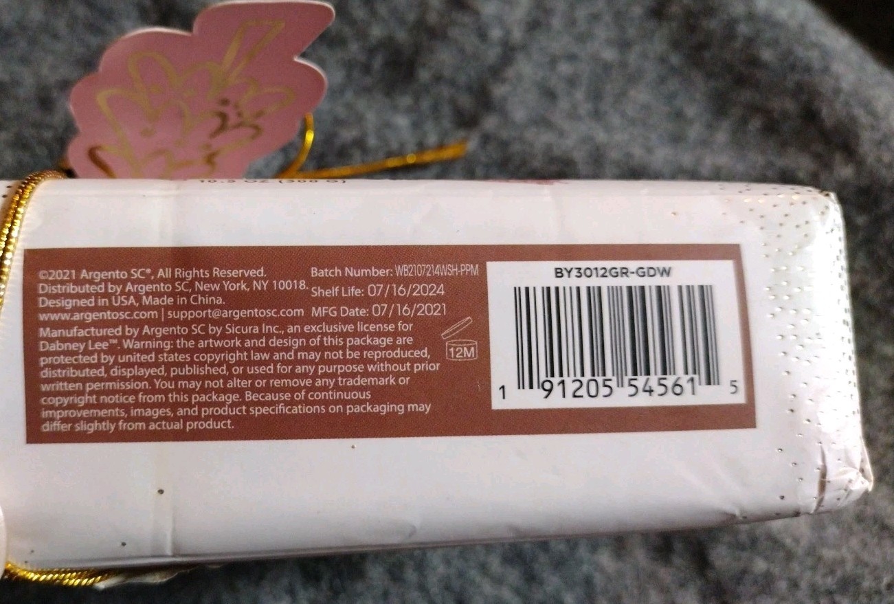 Dabney Lee Luxury Bath Bar Soap Gingerbread Scent Holiday Shelf Life 07-16-2024