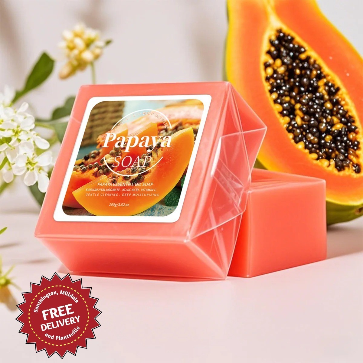 Papaya Soap for Whiten Herbal Papaya Skin Whiten Lightening