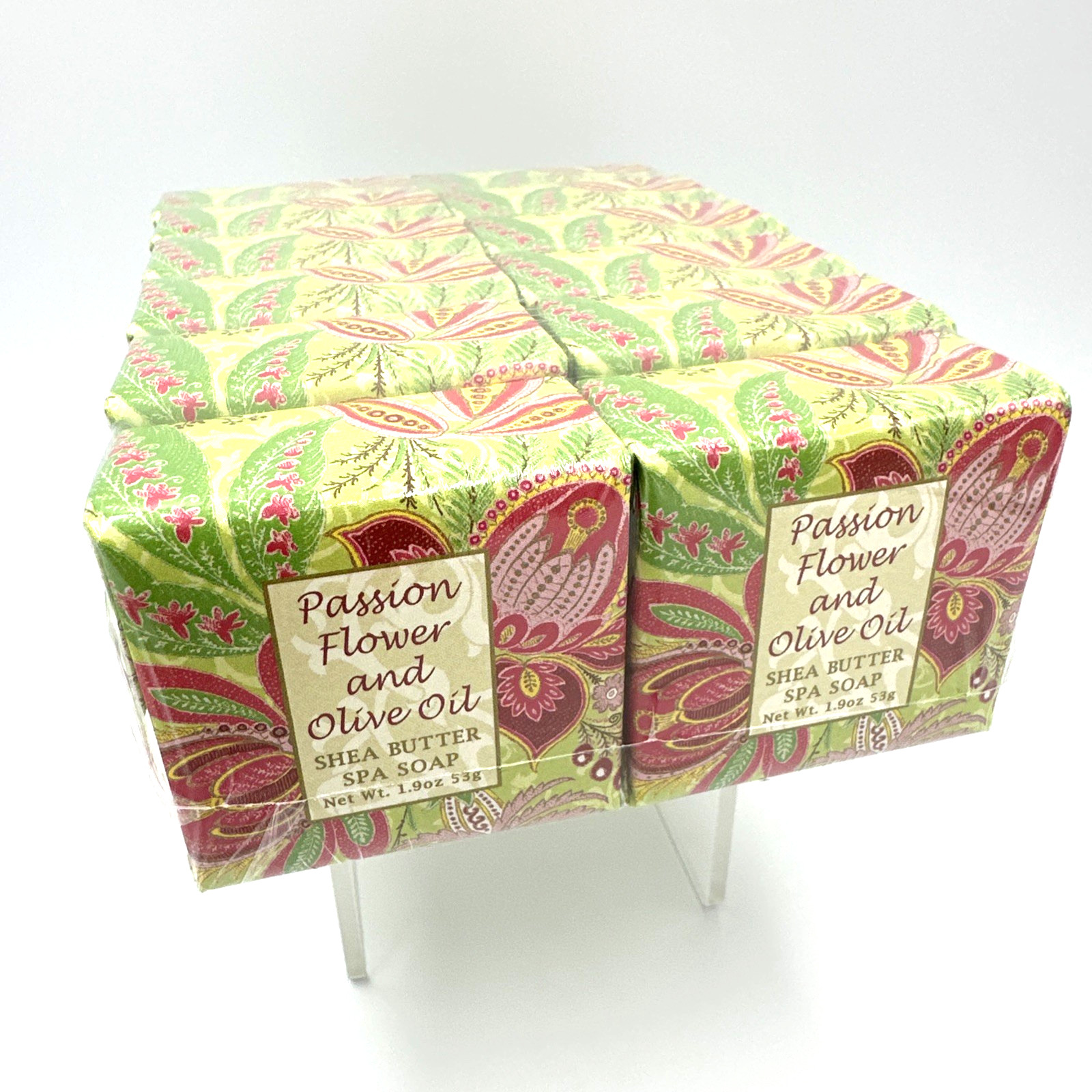 Greenwich Bay Passion Flower And Olive Oil Butter Soap Lot Of 12 Bars/1.9oz Each