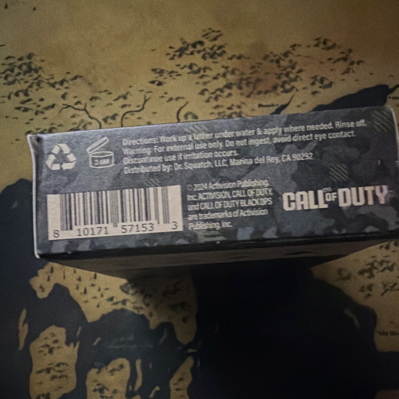 Dr. Squatch Call of Duty Men’s Natural Soap, Sarge Soap Cold Process 5 oz