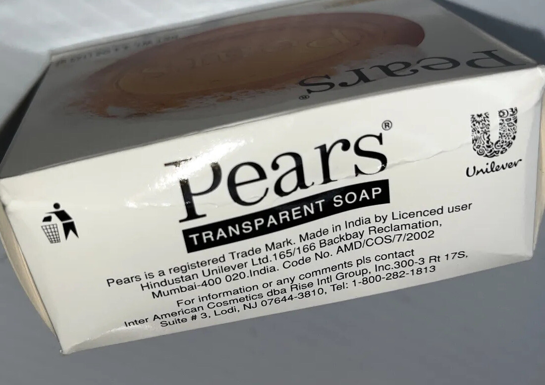 Pears Natural Transparent Original Soap 3.5 Oz. Glycerin Soap 6 Pack