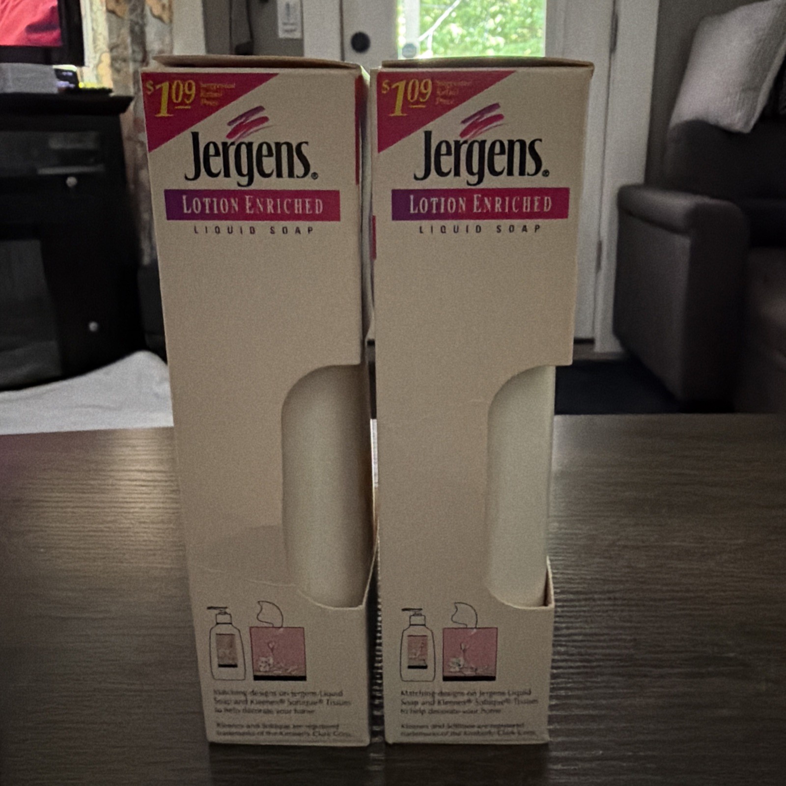 NIB Vintage Liquid Jergens Hand Soap 7.5 Oz/221 ML Made In USA NOS Lot Of 2