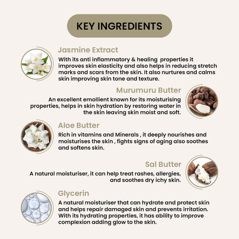 Biofresh Botanicals Jasmine Body Butter Aloe Murumuru Anti-Ageing 200ml