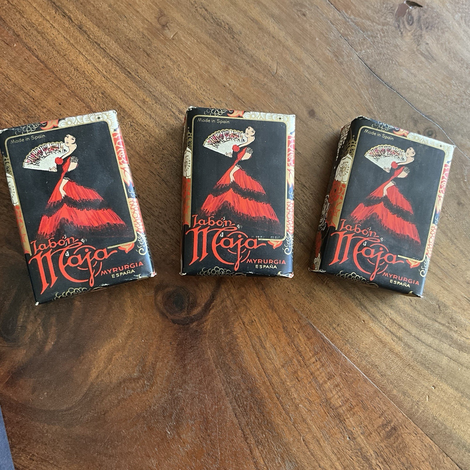 Maja Jabon Myrurgia ESPANA Wrapped Soap Bars NEW OLD STOCK Spain