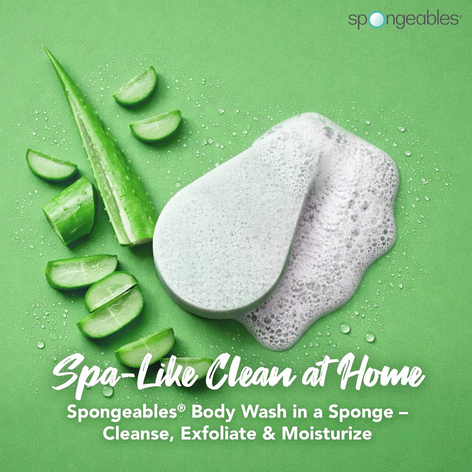 Spongeables Anti Cellulite Body Wash in a 20+ 1 Count (Pack of 3), Aloe