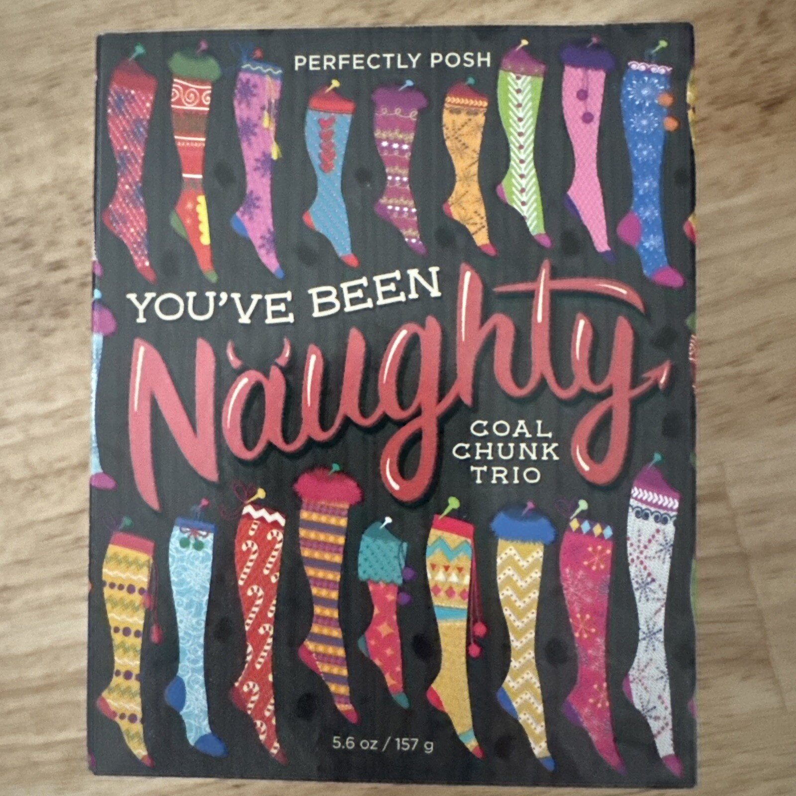 Perfectly Posh You’ve Been Naughty Coal Chunk Trio 5.6oz Retired New