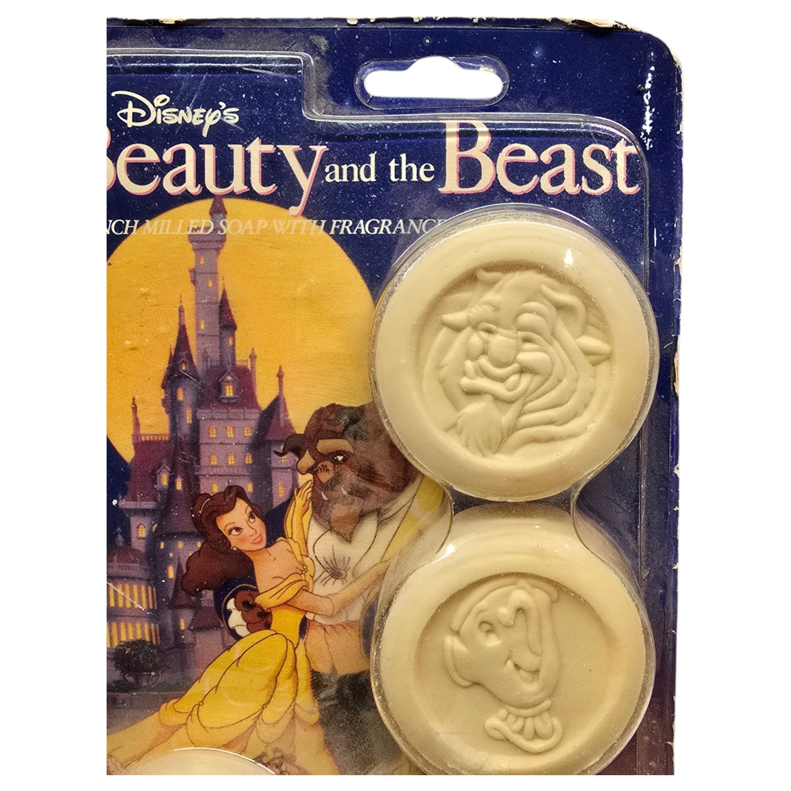 Vintage Walt Disney Beauty and the Beast Bar Soap Made in USA