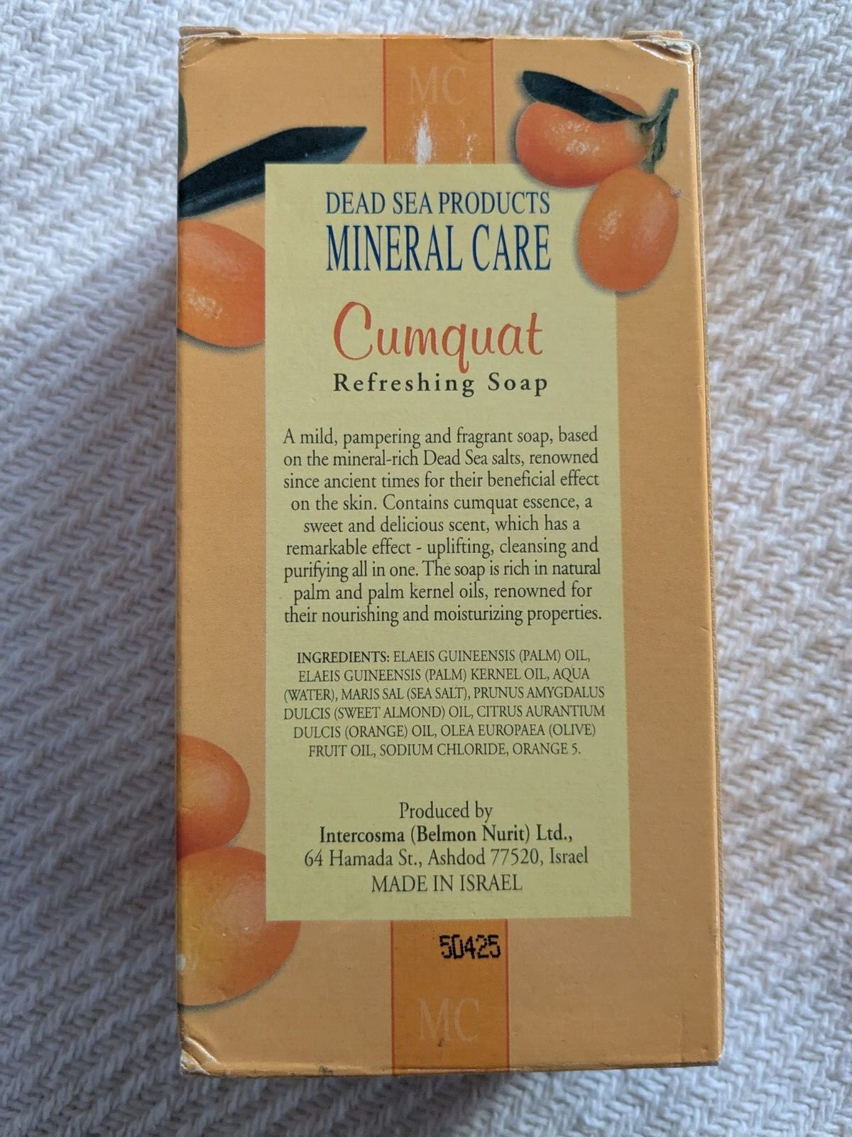 Mineral Care Cumquat luxury bar soap 10.6 oz/300g New sealed