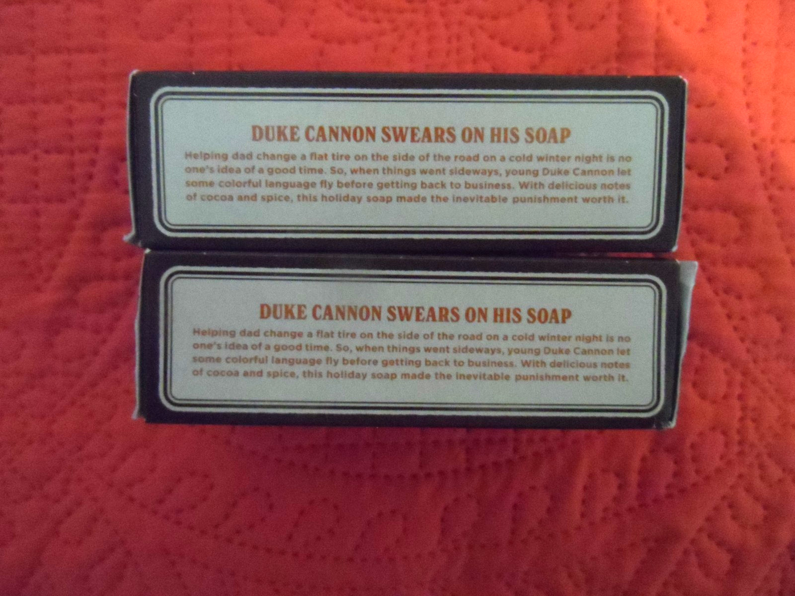 2 Duke Cannon Big Brick Soap Bar for Men OH Fudge-Cocoa & Spice Scent 10 oz