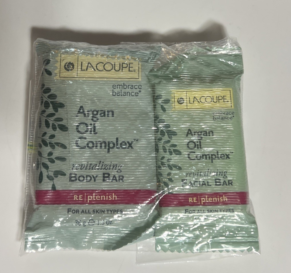 LaCoupe Embrace Balance Argan Oil Complex Revitalizing Body Bar & Facial Bar