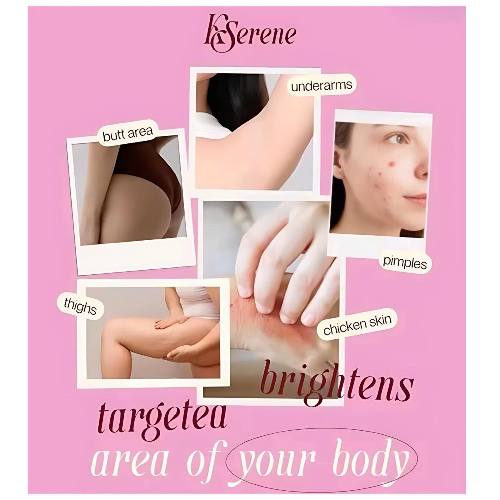 KSerene KiLiBUM Soap 70gX3 Bars + Extra White Underarm Serum Cream 30g