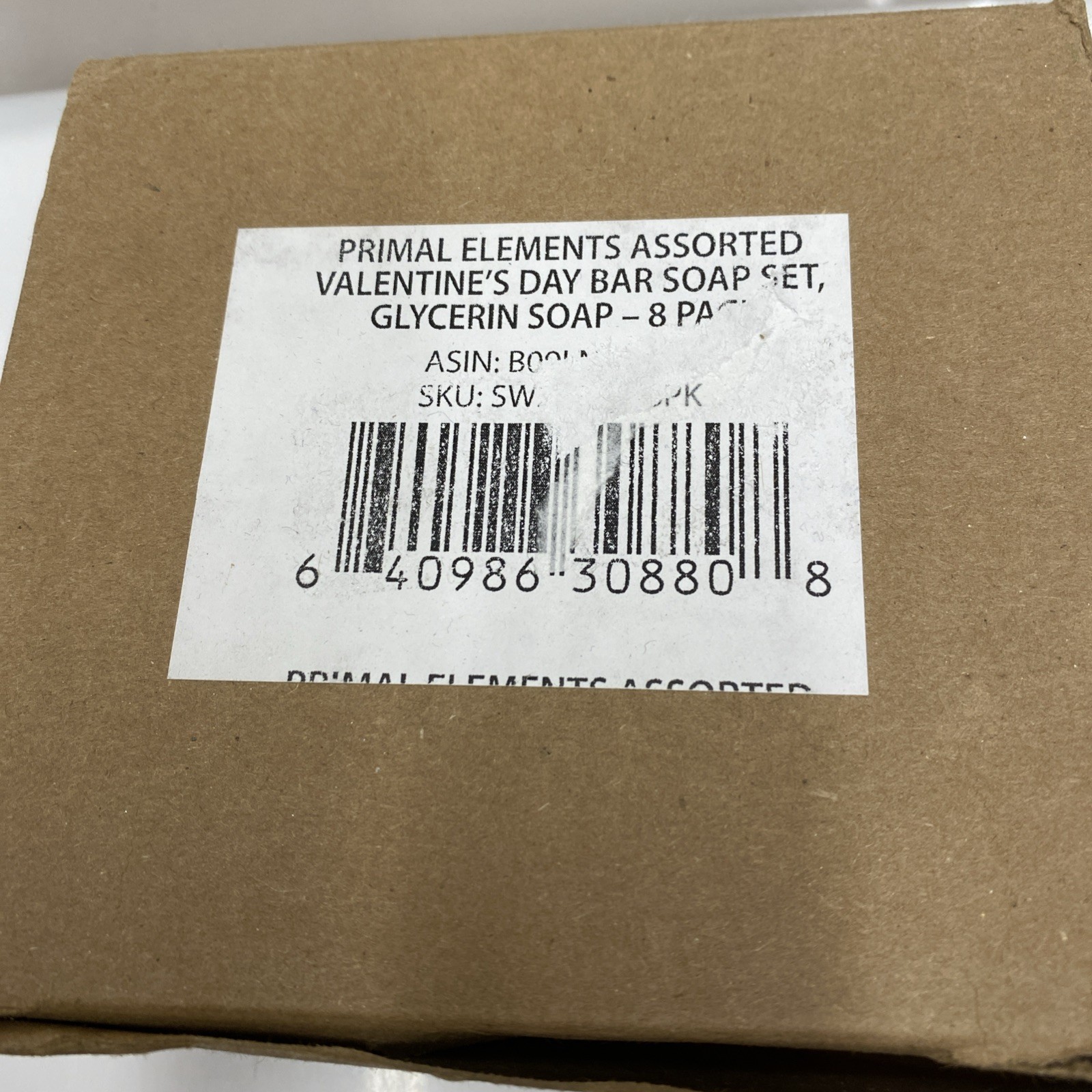 6 Pack – Primal Elements Valentine’s Day Glycerin Assorted Soap Set