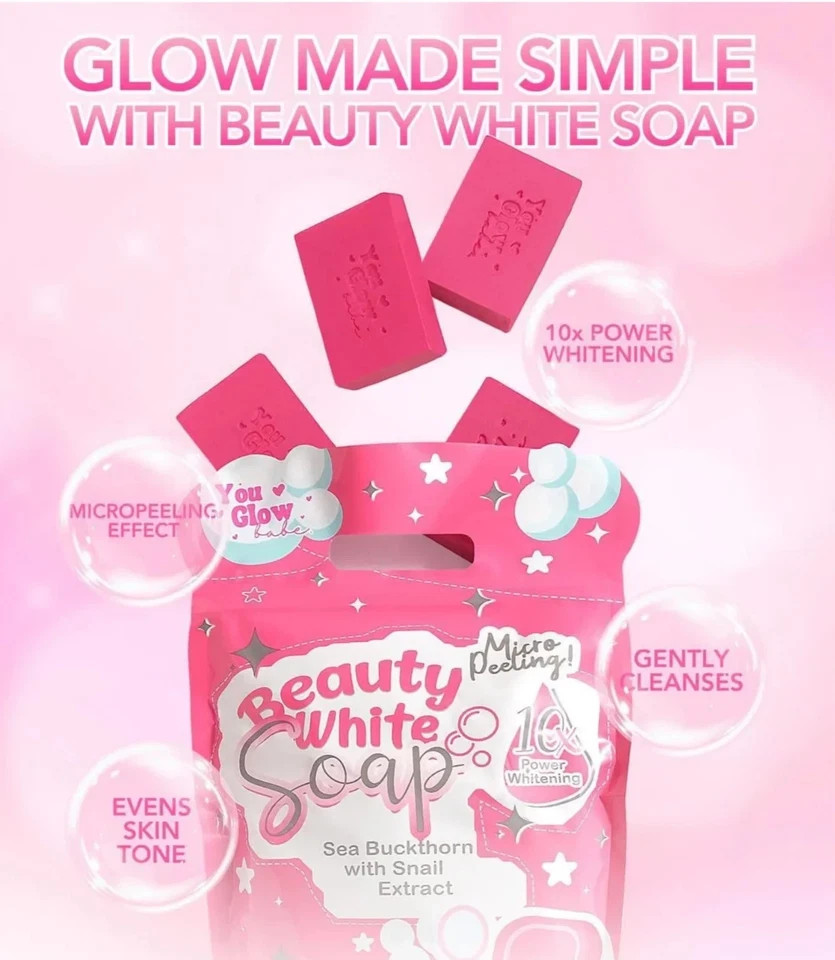 Beauty White Soap by You Glow Babe 5 Bars x 70g