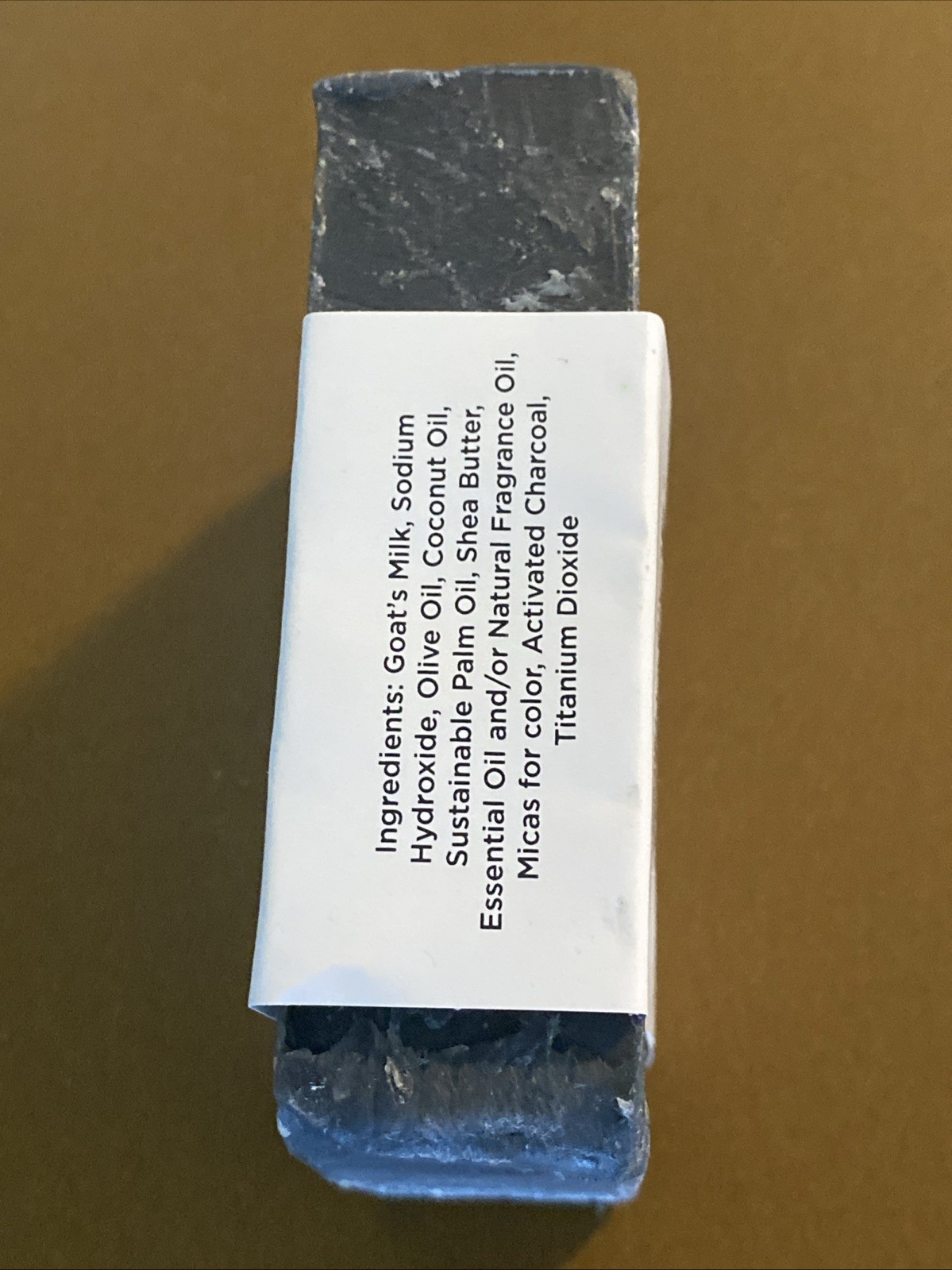 Handcrafted Goat boy Soap Charcoal Silk Bar 5oz