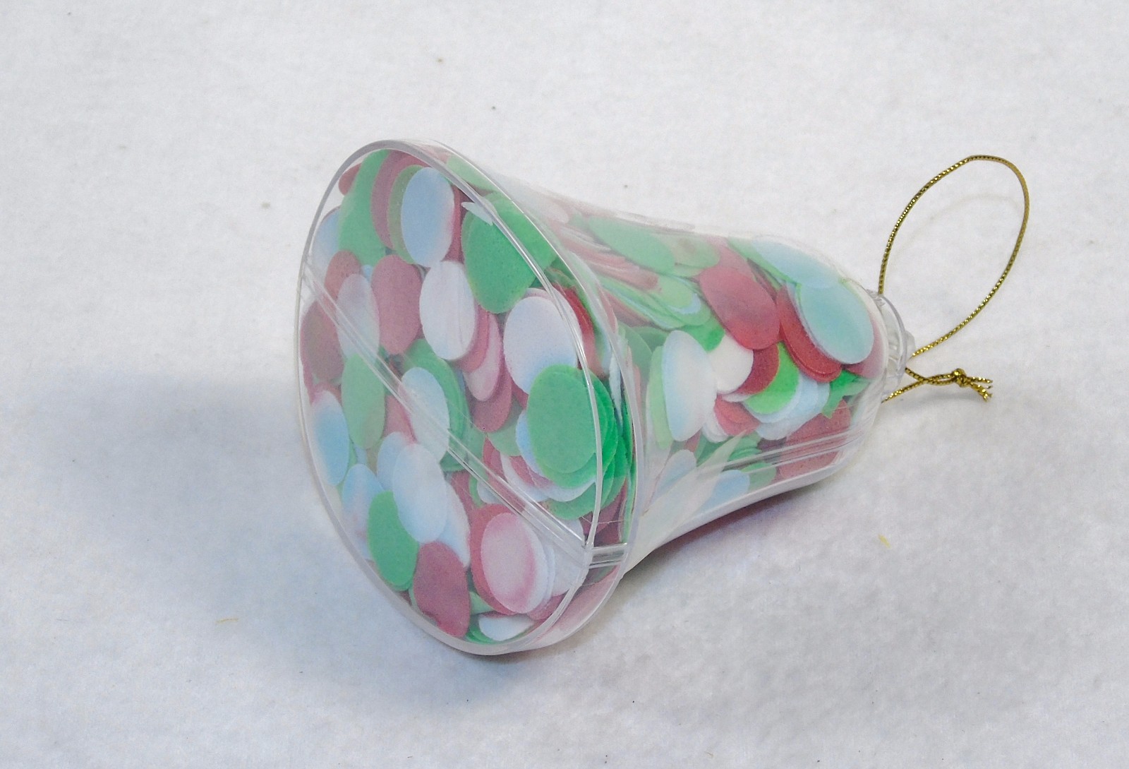 Bath Soap Confetti, Bell-Shaped Ornament , Colorful Flakes, Stocking Stuffer