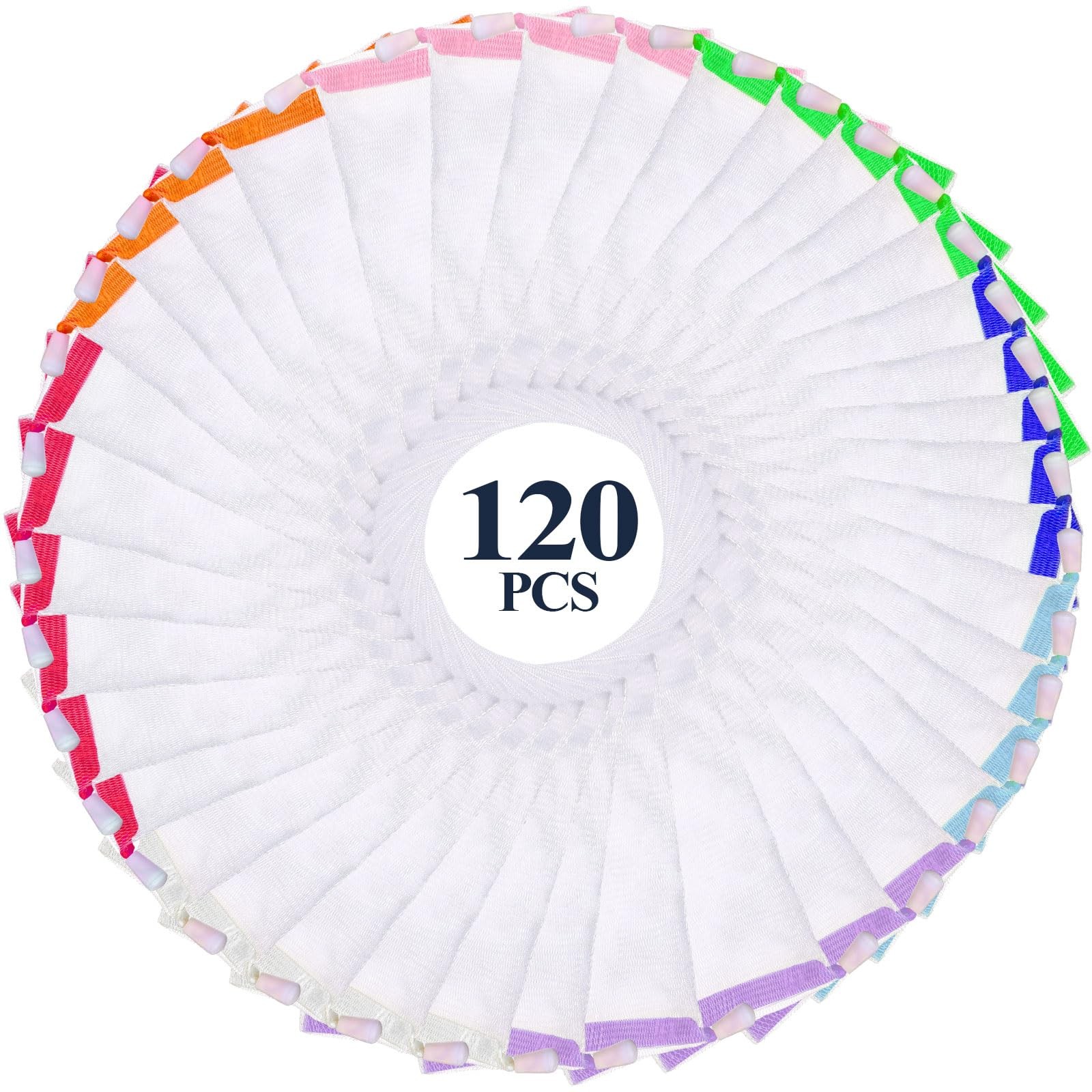 120 Pcs Soap Mesh Bag Exfoliating Soap Saver Pouch Foam Net with Drawstring f…