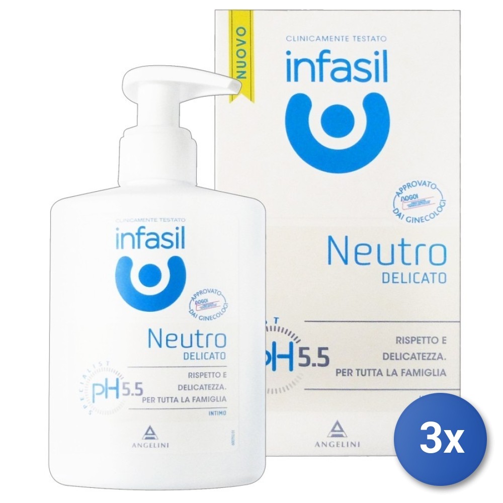3X Infasil Intimate Soap 200 Ml. Ph 5.5 Neutral