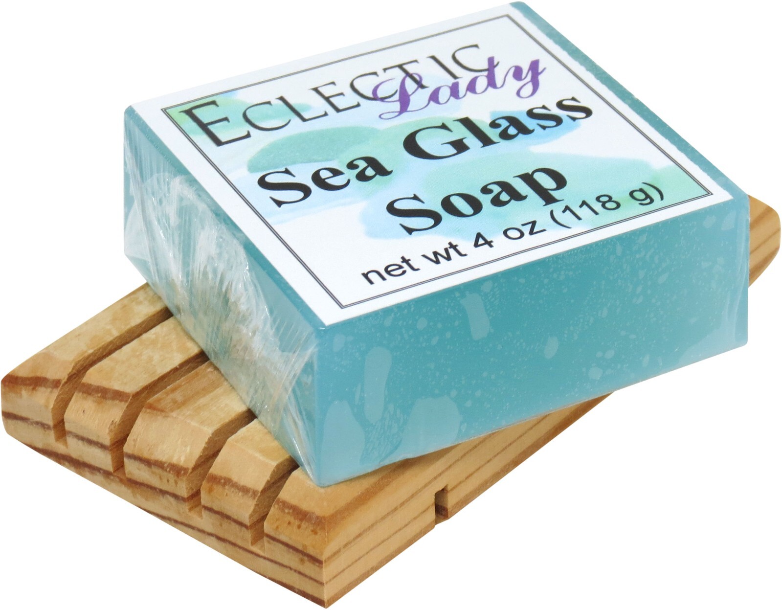 Sea Glass Glycerin Soap by Eclectic Lady, 4 oz Bar
