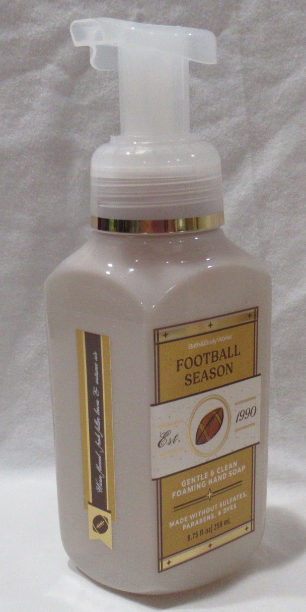 Bath & Body Works Gentle & Clean Foaming Hand Soap Lot Set of 2 FOOTBALL SEASON