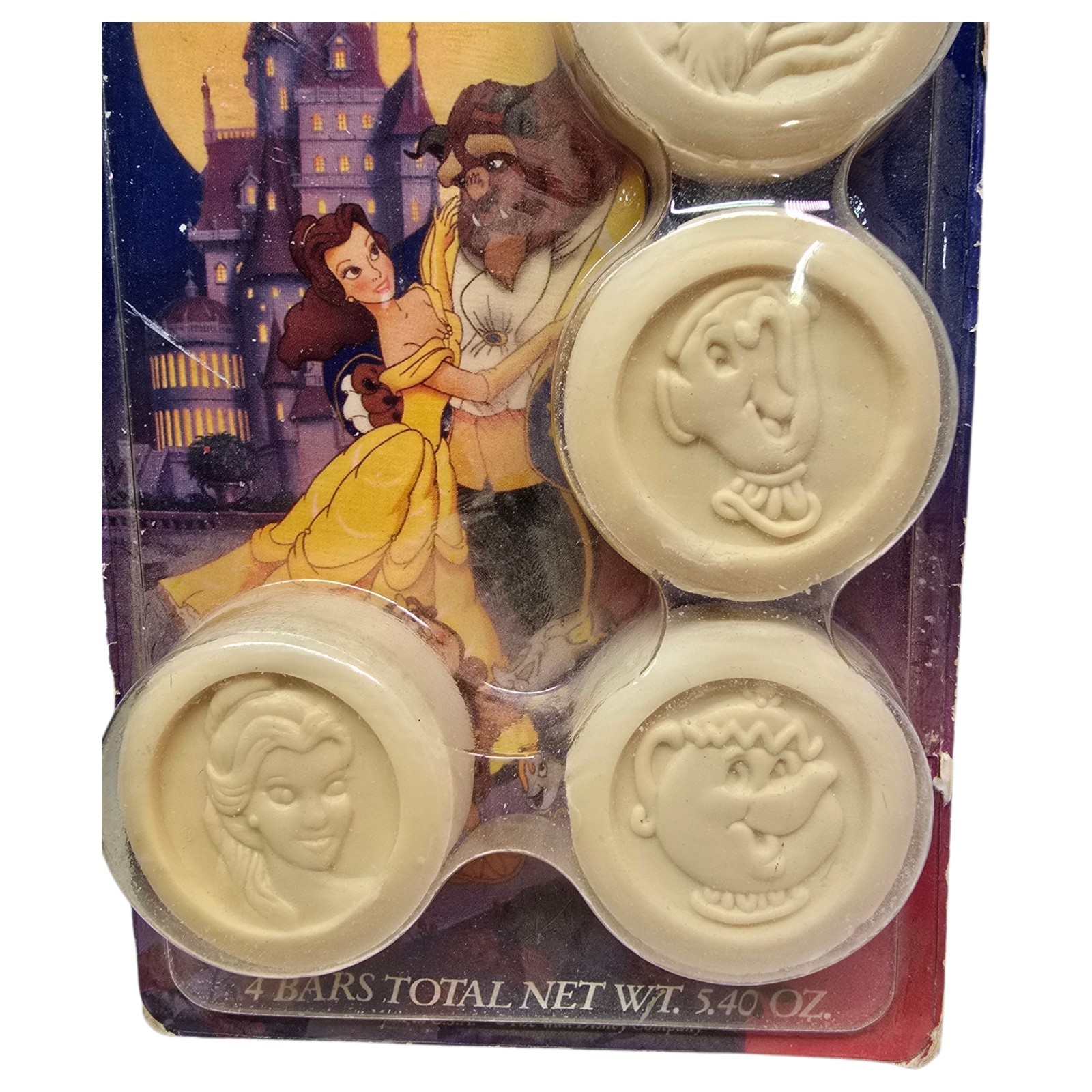 Vintage Walt Disney Beauty and the Beast Bar Soap Made in USA
