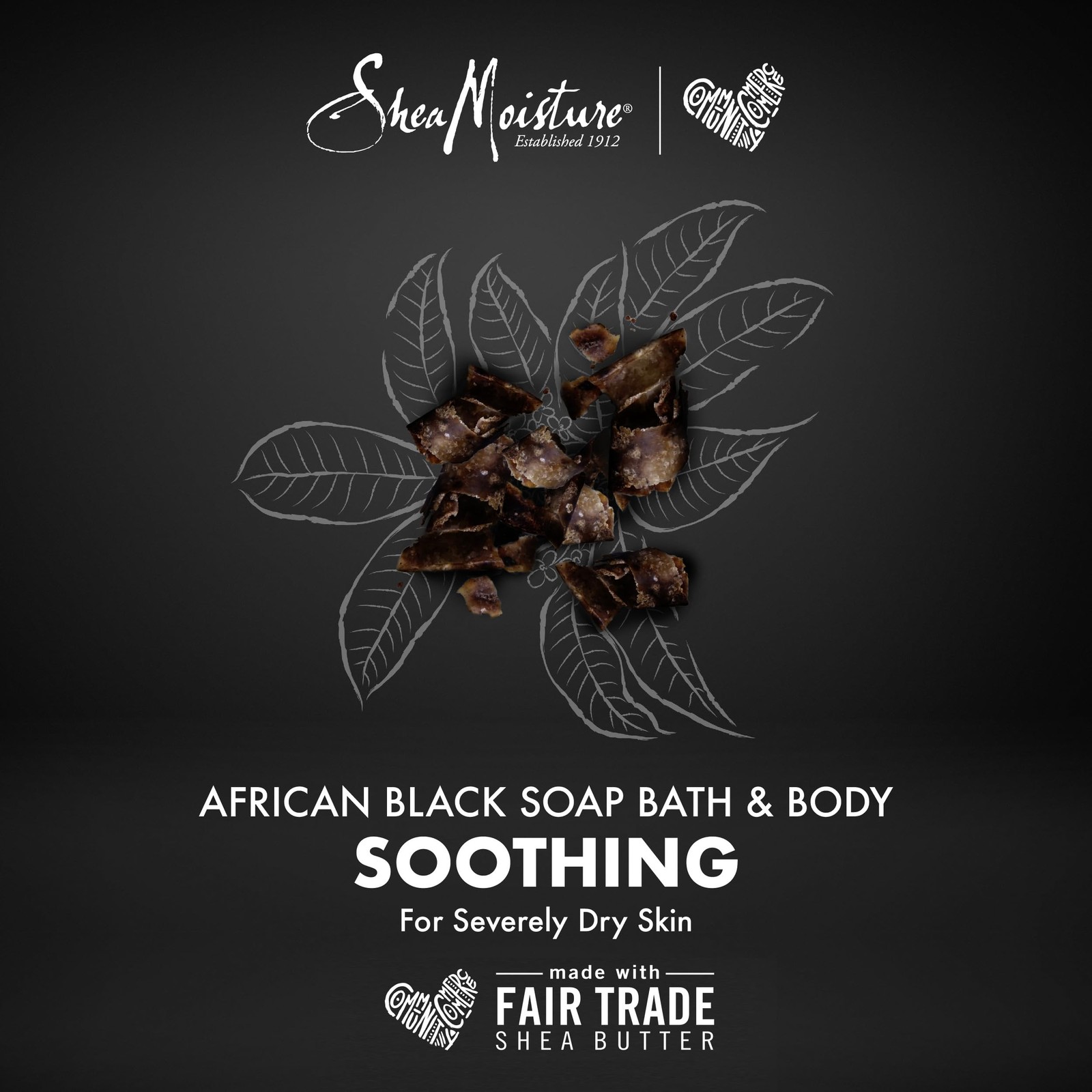 SheaMoisture Bar Soap for Troubled Skin African 8 Ounce (Pack of 1), Black