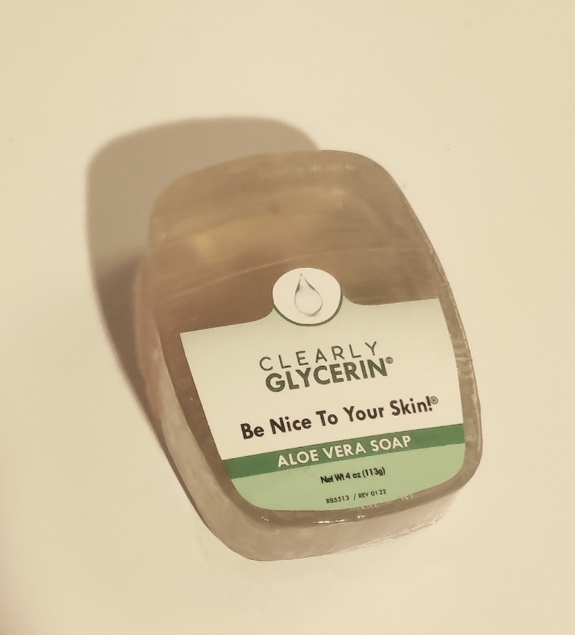 Clearly Glycerin Aloe Vera Bar Soap 4 Oz : New : Fast Shipping :Order One Today