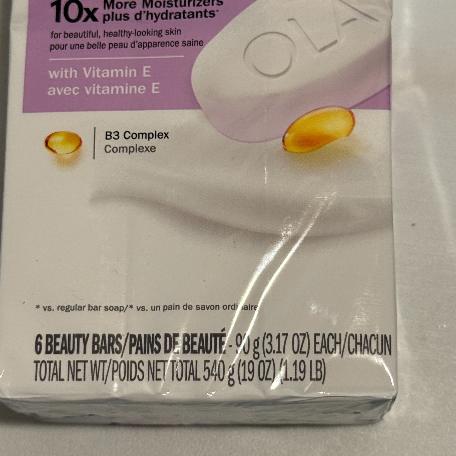 OLAY Age Defying Beauty Bar Soap with B3 Complex, 6 Bars