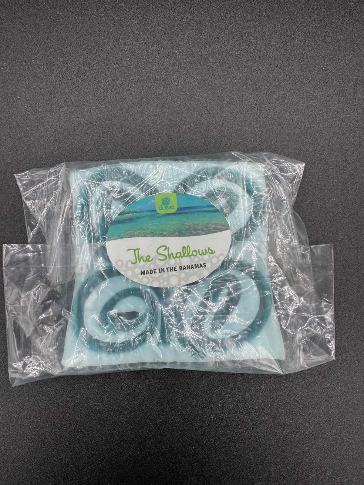 my ocean Light Blue Swirl Body Bar Soap Rectangular Made in the Bahamas