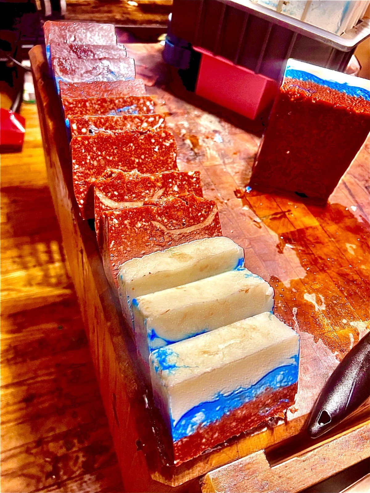 Homemade Coconut & Beef Tallow Cherry Almond Scented Full Body Soap