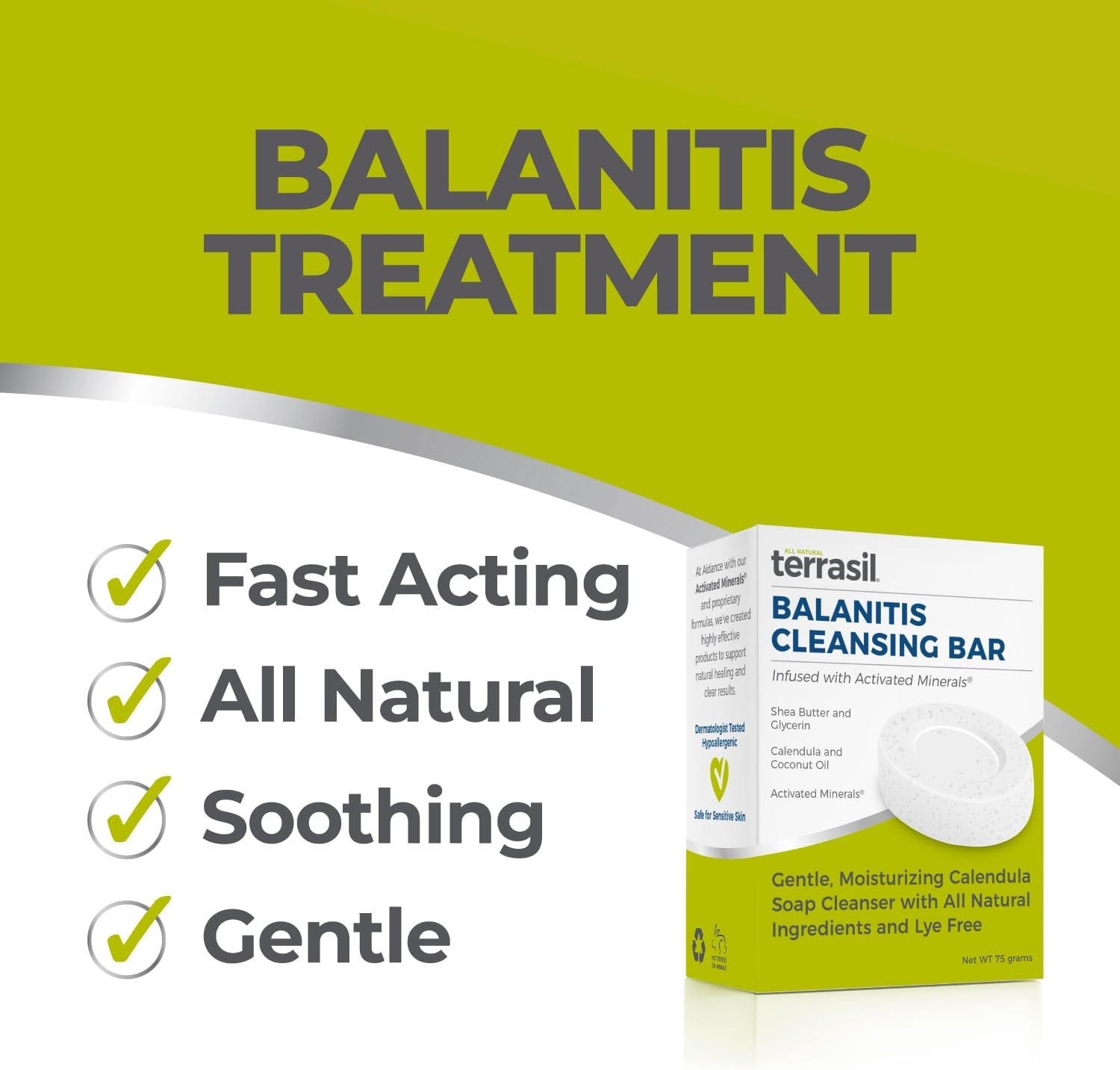 Balanitis Soap for Men, Care & Relief from Balanitis Symptoms: Itch, Redness. Na