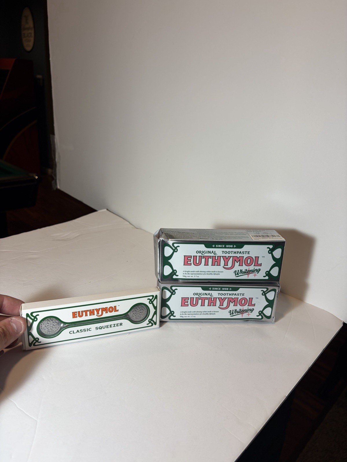 Euthymol Whitening Toothpaste Original Classic Squeezer White Green Red