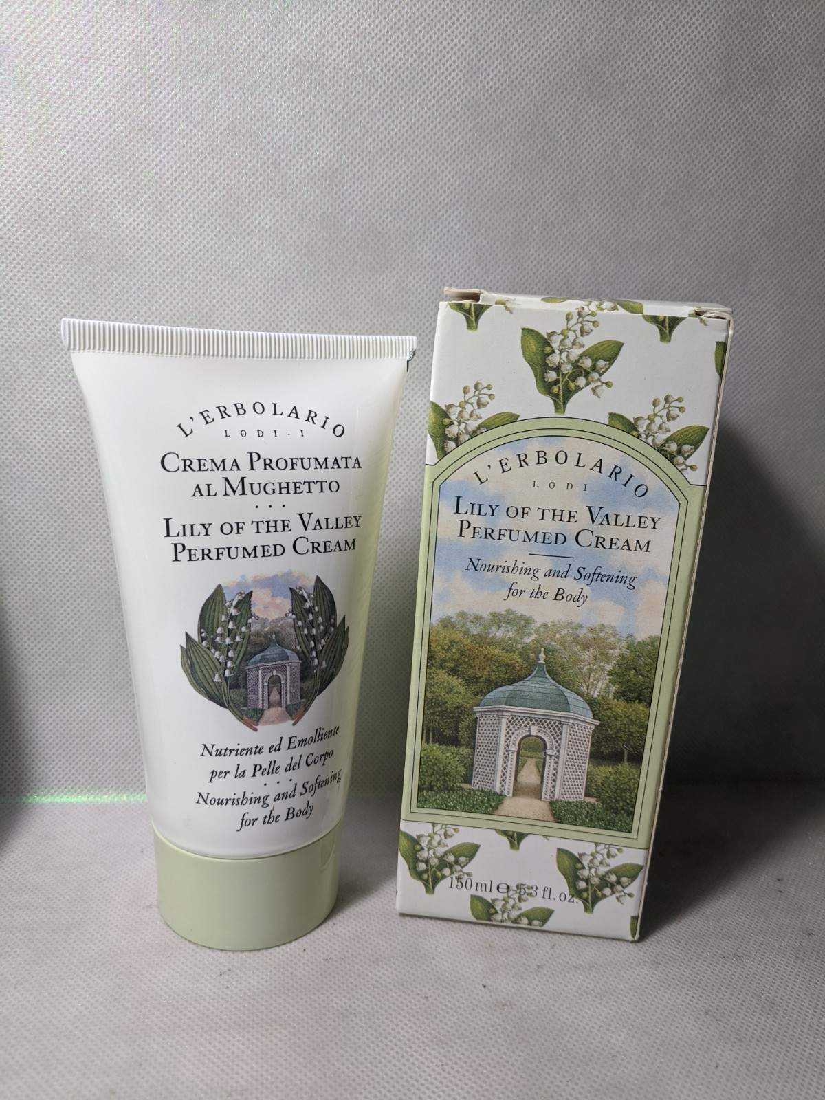 L’Erbolario Lily Of The Valley Perfumed Cream 5.3 oz 100g New In Box RARE HTF