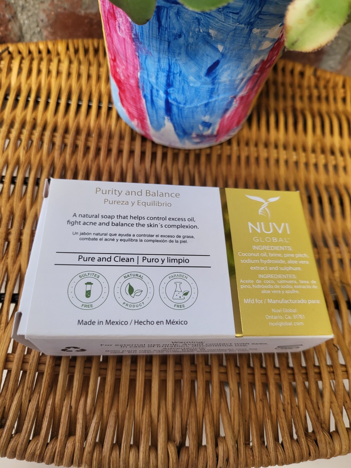 Nuvi Global Body Care Essentials Sulphur Soap, 4.4 oz Paraben-Free