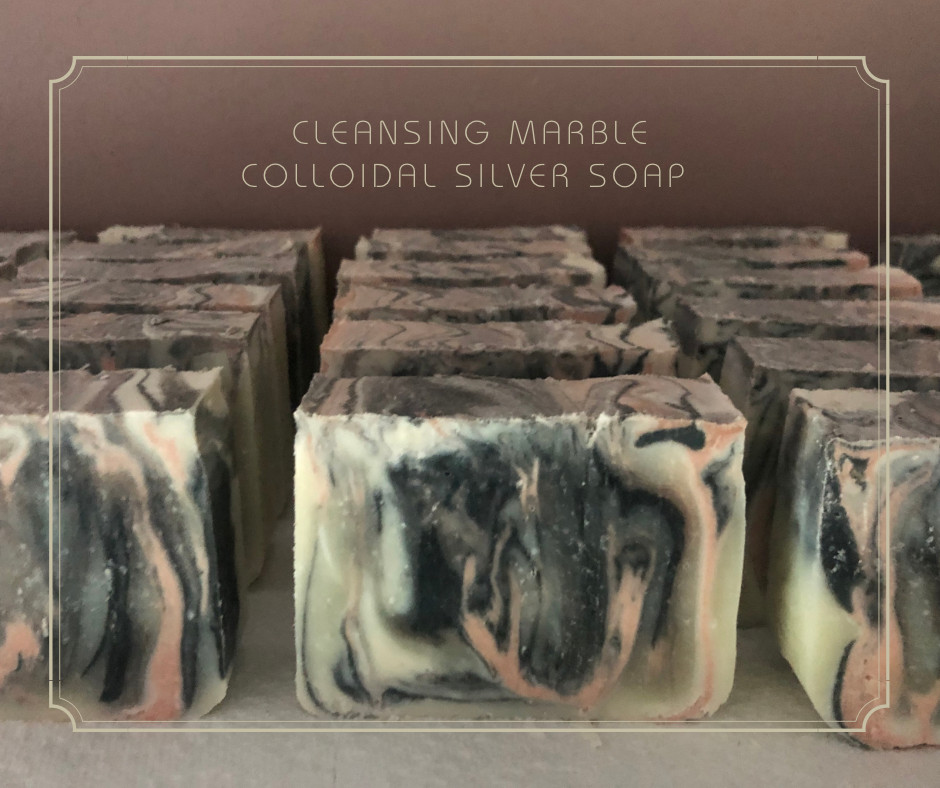 Colloidal Silver Soap with Bentonite Clay + Charcoal Unscented buy 10 get 1 free