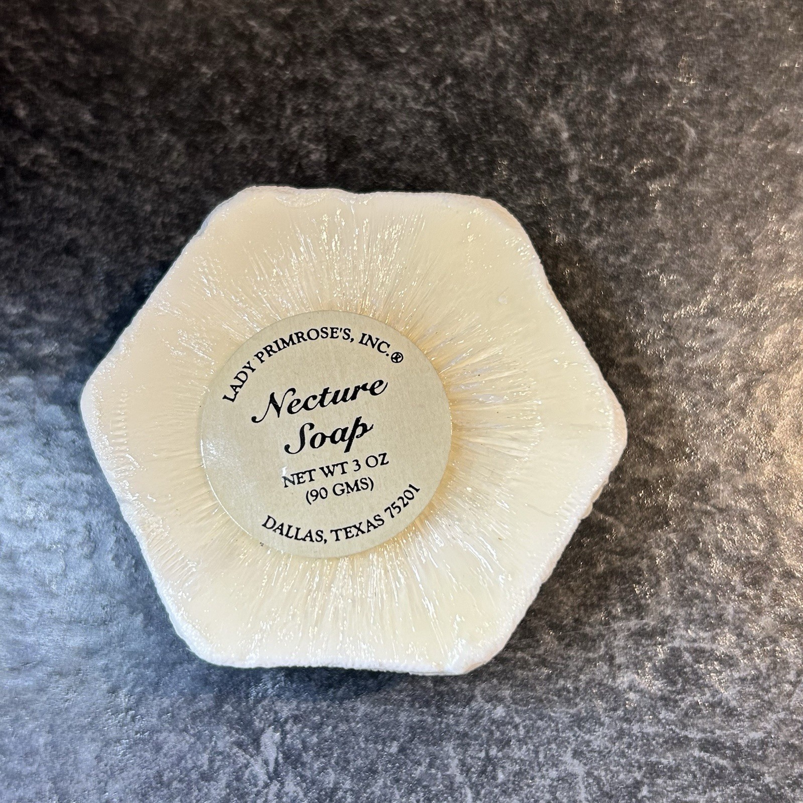 Lady Primrose Necture Dual Pour Cream & Glycerin 3 oz Soap W Lace Exfoliant Sac