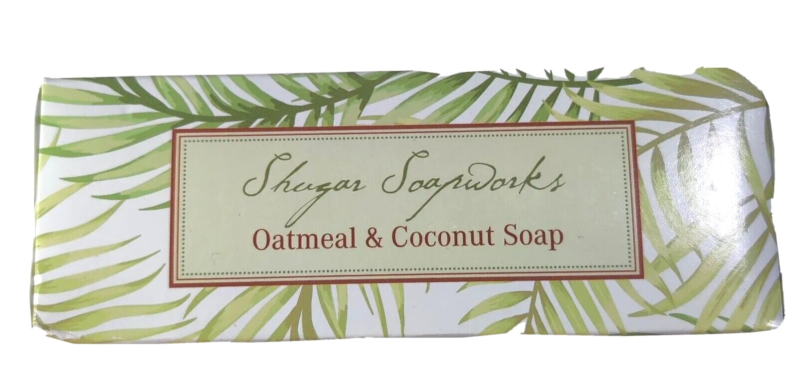 Shugar Soapworks Bar Soap Coconut and Oatmeal 7 oz Each, 2 Bars NIB