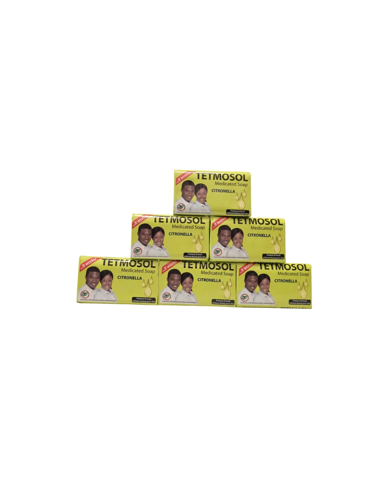 6 X Tetmosol Medicated Soap Citronella 120g LOT OF 6 SOAPS. USA SELLER