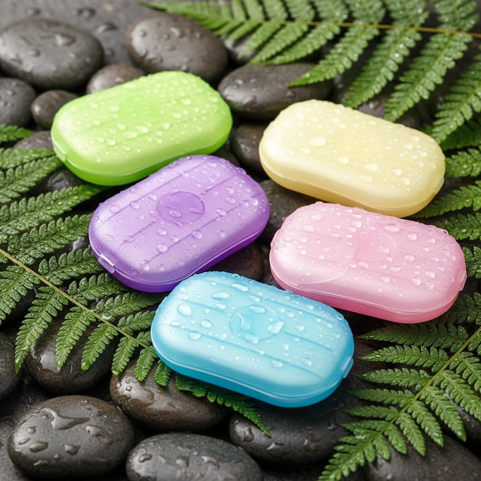Disposable Soap Paper 500 Sheets, Hand Cleaner Fragrance Mini Color, Camping