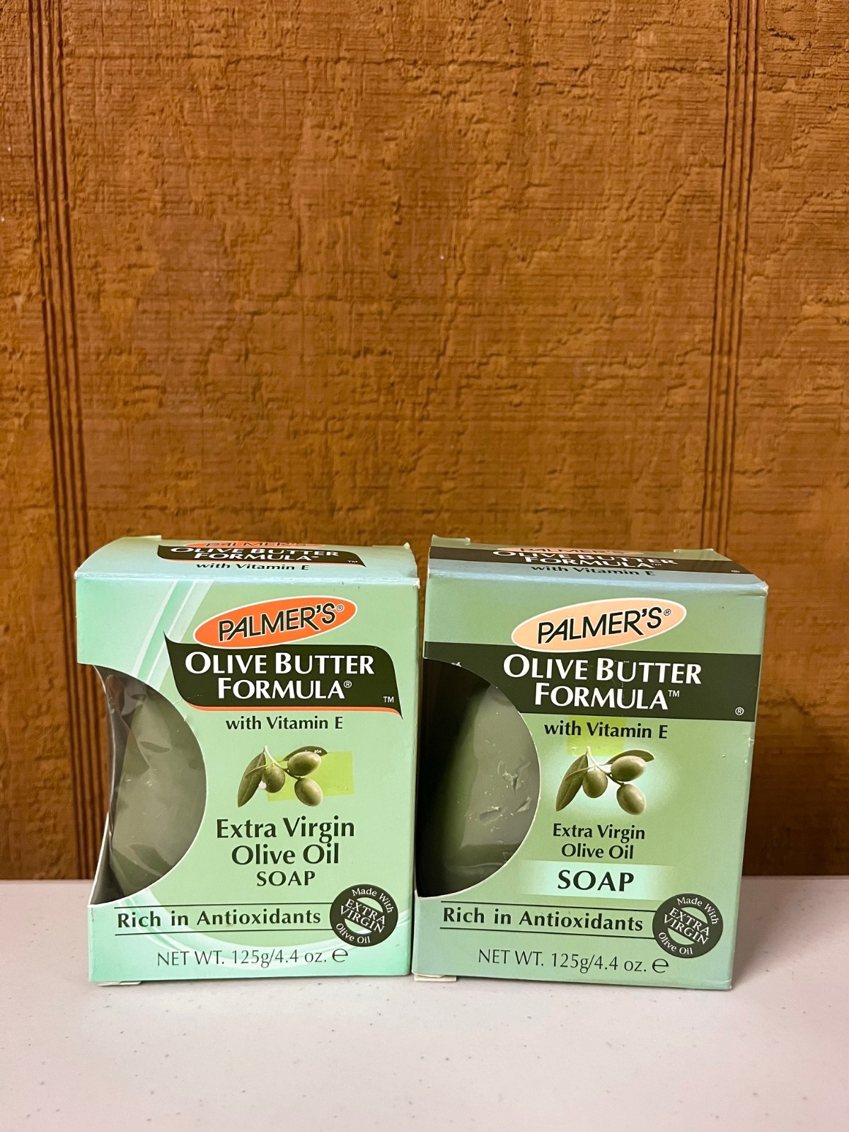 *CHIPPED* 2 Palmer’s Olive Butter Formula Extra Virgin Olive Oil Soap 4.4 Oz.