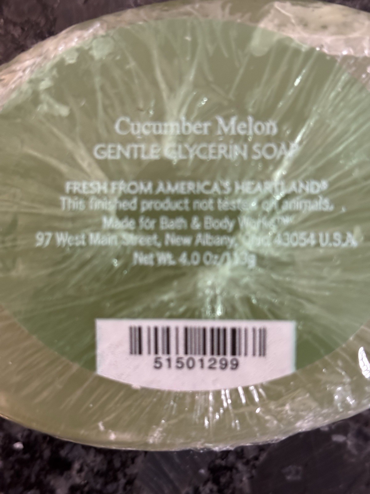NEW Bath & Body Works Gentle Glycerin Soap Lot Cucumber Melon Vanilla Peony 4 oz