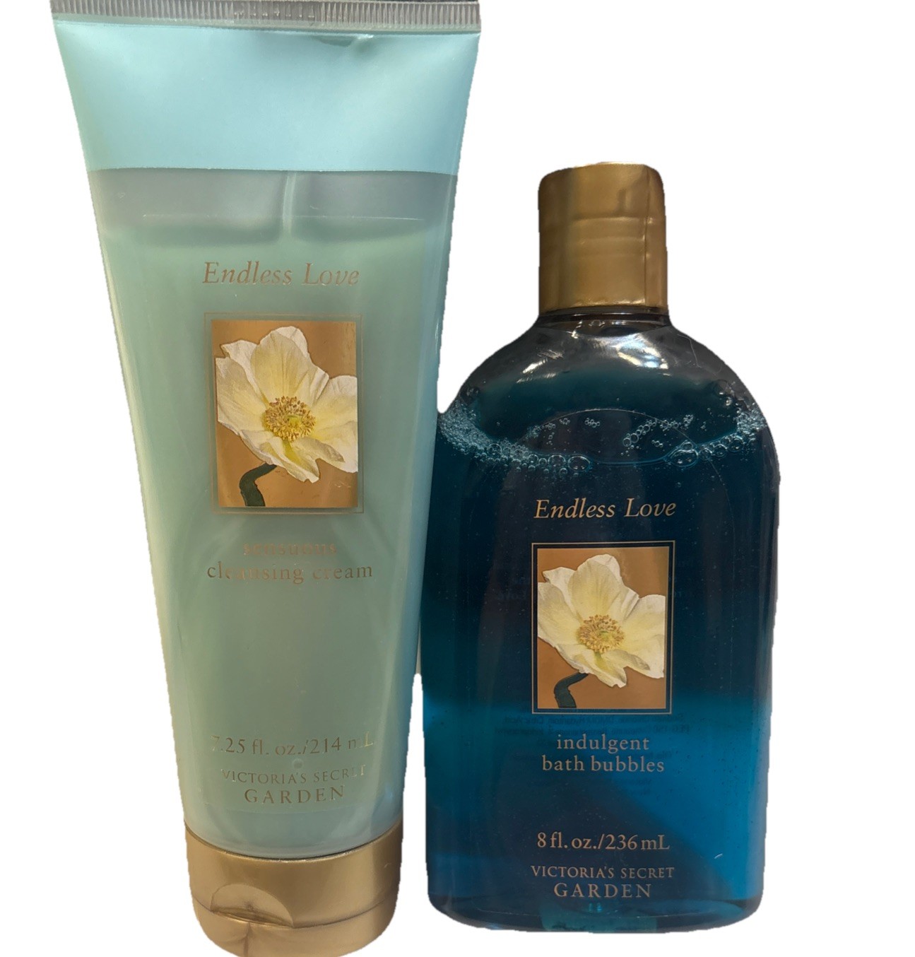 Victoria’s Secret Endless Love Bath Bubbles 8oz Sensuous Cleansing Cream 7.25oz