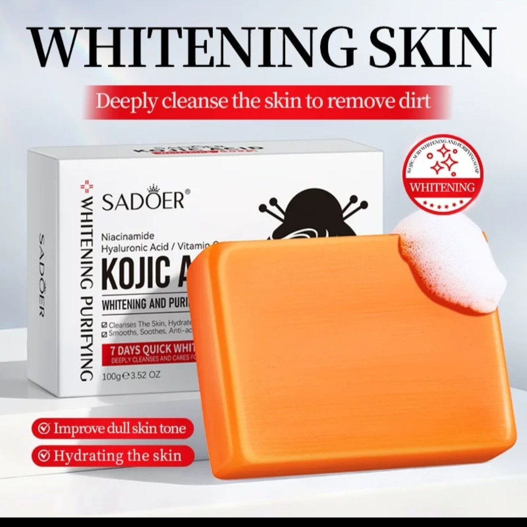 SADOER Kojic Acid Whitening & Purifying Soap Bar 100g