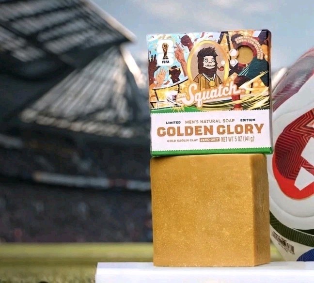 Dr. Squatch FIFA Golden Glory ⚽️🏆. Smells Like Gameday GREATNESS! 5 Oz. NEW!