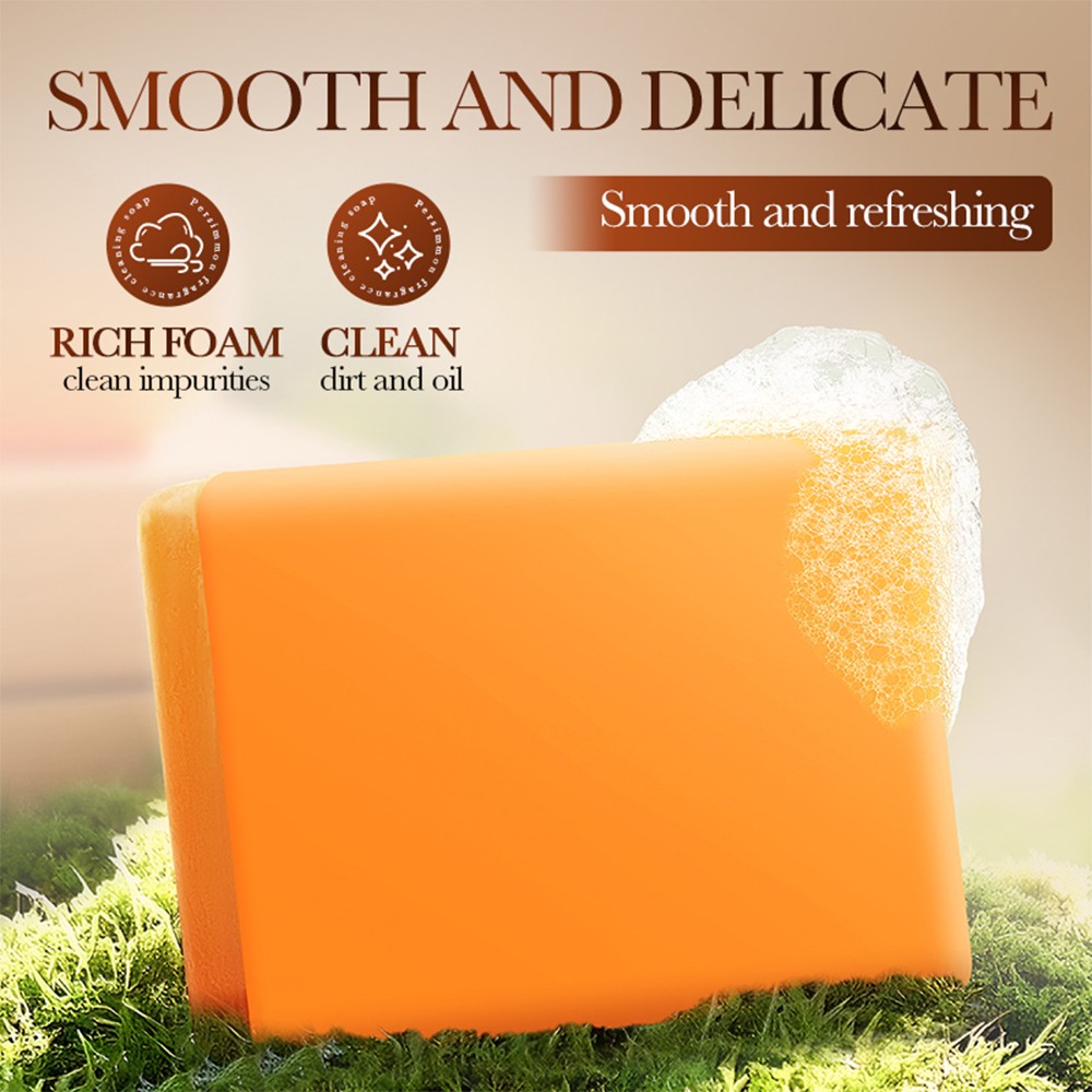 1~10PCS Persimmon Soap Bar Body Odor Control Deodorant Soap for Men & Women