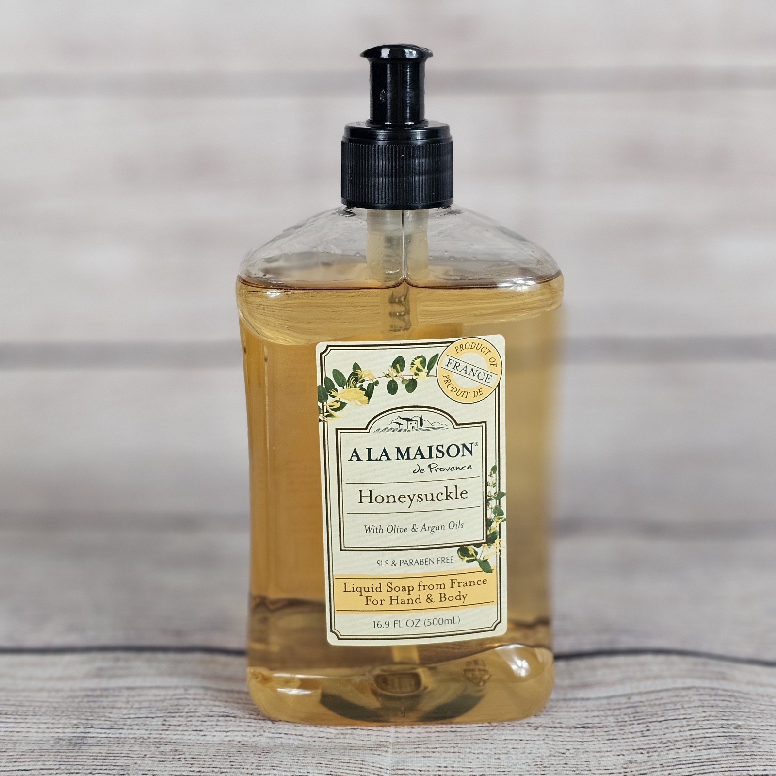Liquid Soap For Hand And Body Honeysuckle Honey Suckle 16.9 Oz By A La Maison