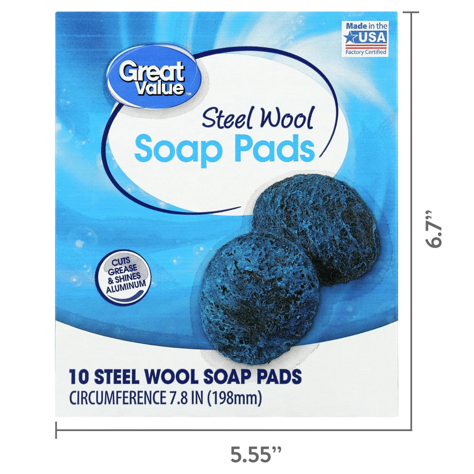 Have one to sell? Sell now Share Great Value Steel Wool Soap Pads, 10 Count