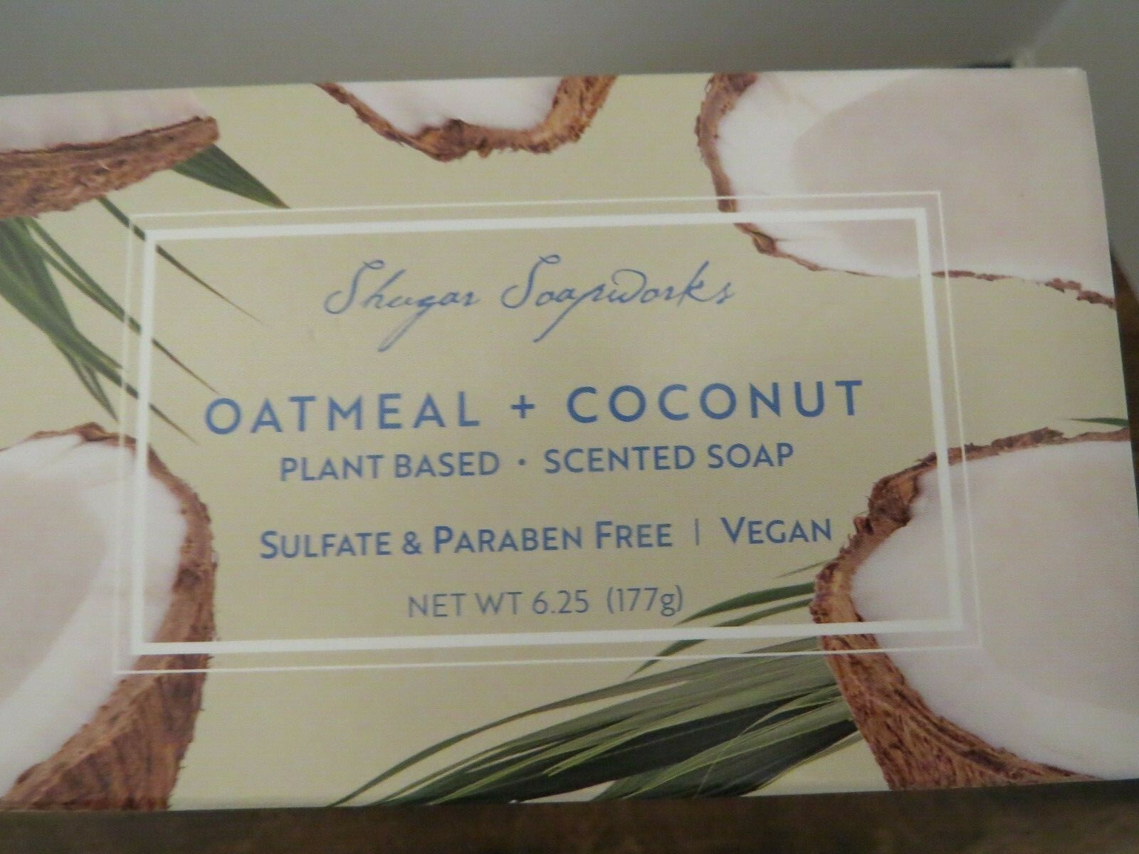 Shugar Soapworks Oatmeal & Coconut 6.25oz bars X 4
