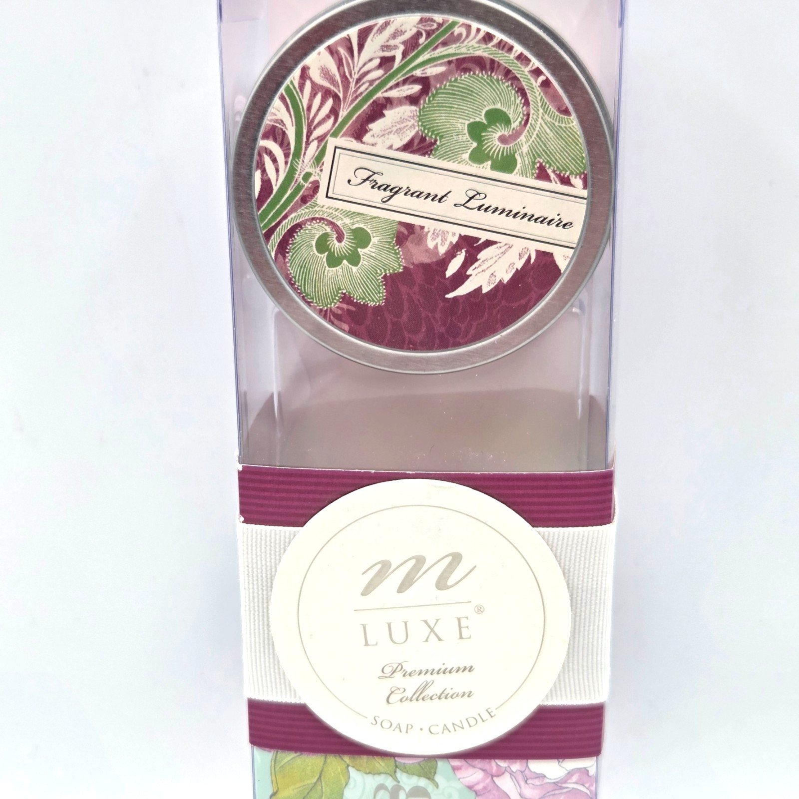 M Luxe Premium Handcrafted Bar Soap & Soy Candle Gift Set Almond Fragrance