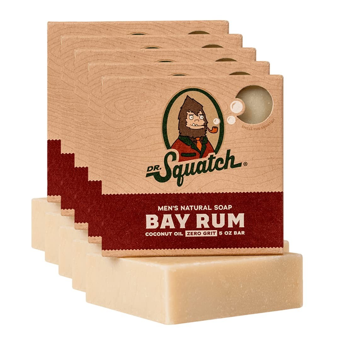 Natural Men’s Bar Soap – Cold Process Body Soap with Essential Oils – Bay Rum (5